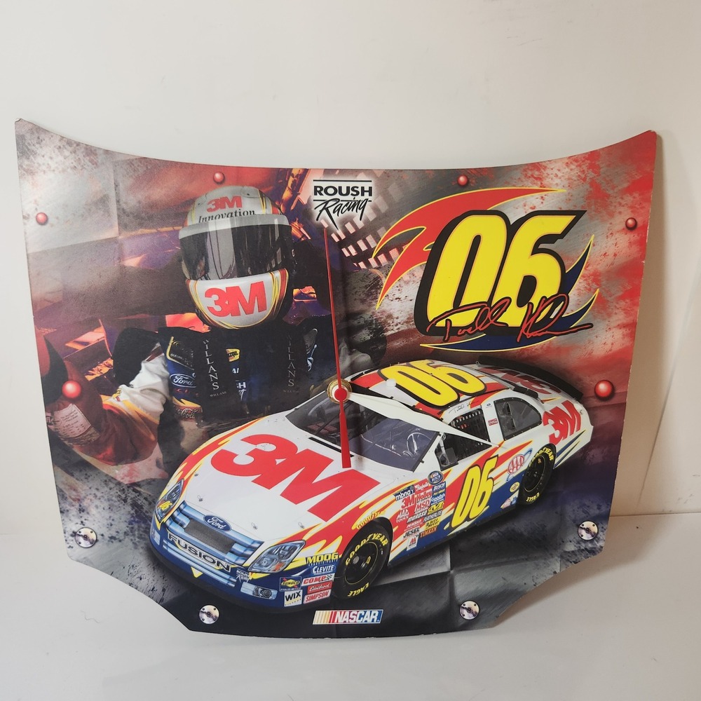 NASCAR Roush Racing Todd Kluever 06 3M Ford Fusion Hood Wall Clock